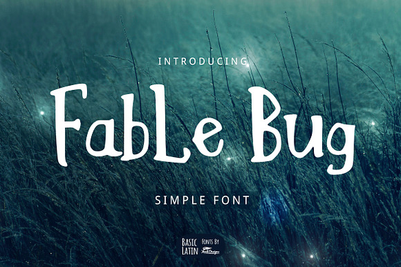 Fable Bug Simple Font preview 6