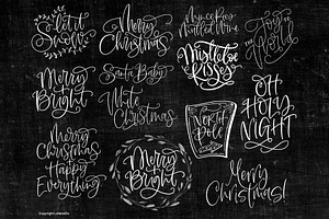 Handlettered Merry Christmas