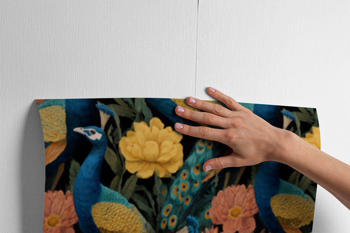 Peacock Seamless Pattern Bundle, a Pattern Graphic by AYAKA Studio Co. (Photo 6 of 13)