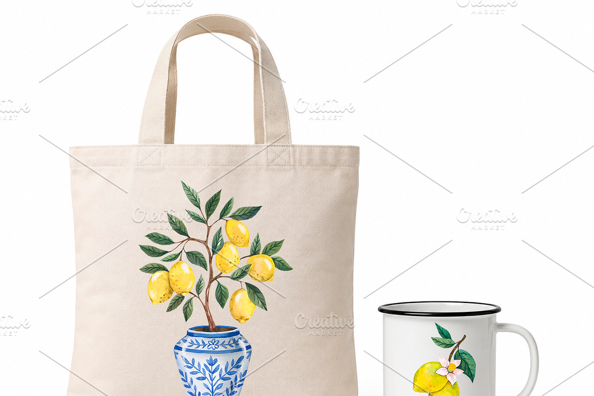 Watercolor Mediterranean Clipart PNG, a Food Illustration by PatternPalette (Photo 5 of 9)