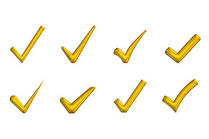 Gold check marks are arranged in a, a Texture Illustration by Woters little shop