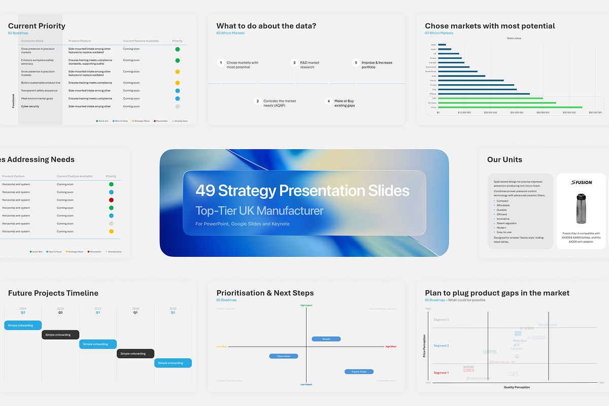 Corporate Presentation Template PPTX preview 5