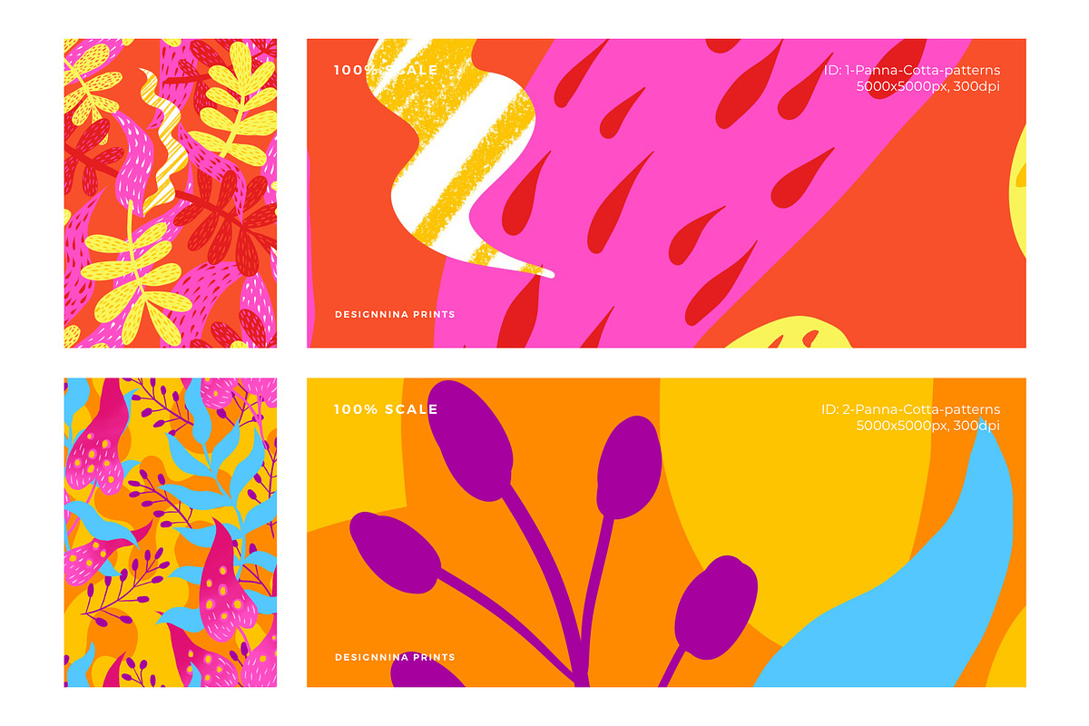Panna Cotta Seamless Patterns, a Pattern Graphic by Designnina Shop (Photo 7 of 12)