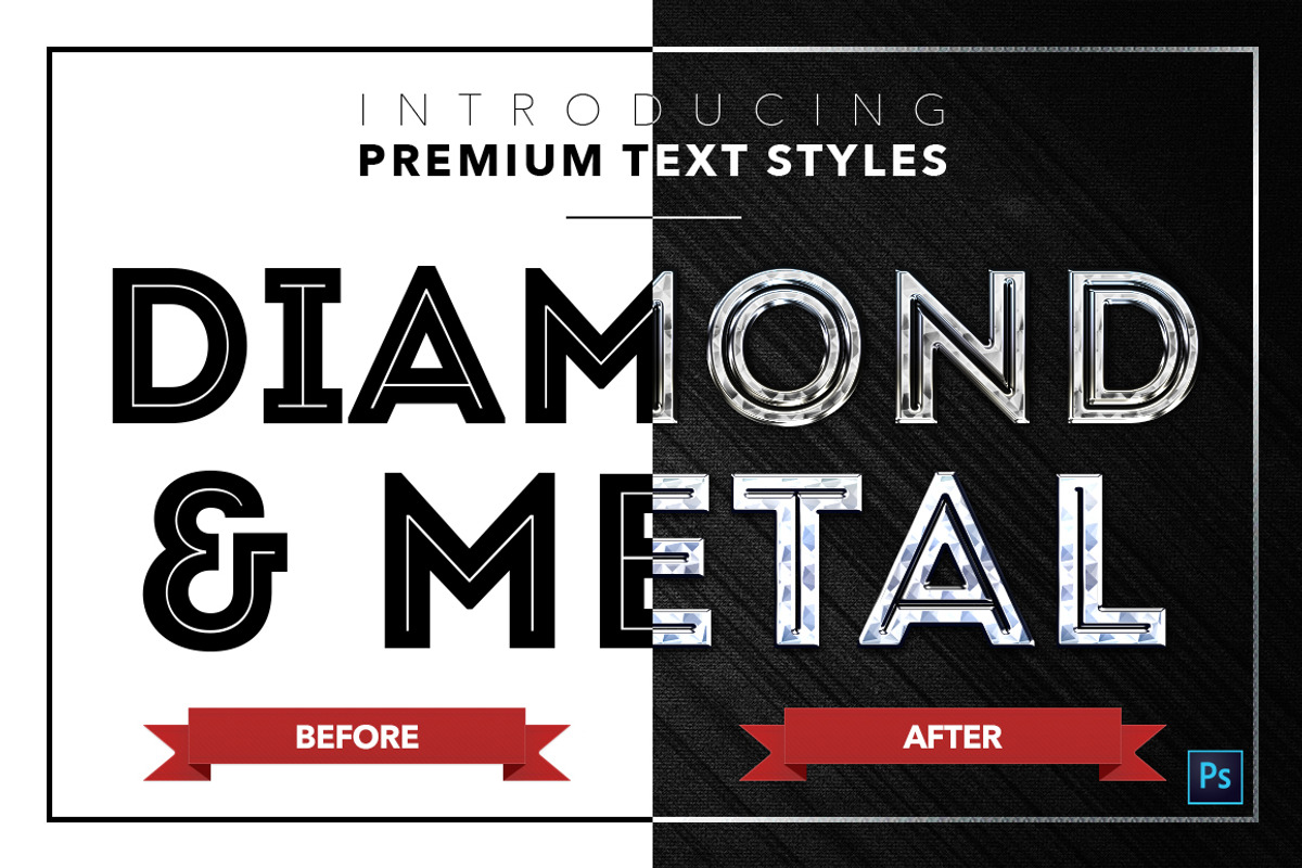 Diamond & Metal #2 - 16 Text Styles, a Layer Style Add-On by Jonas Stensgaard (Photo 18 of 19)