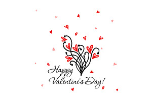 valentine's day, modern minimalist, an Illustration by Nenahliadava Design