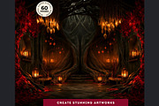 Harvest Ritual Horror RPG Backdrops, a Seasonal Illustration by ThatsDesignArt (Thumbnail 16 of 18)