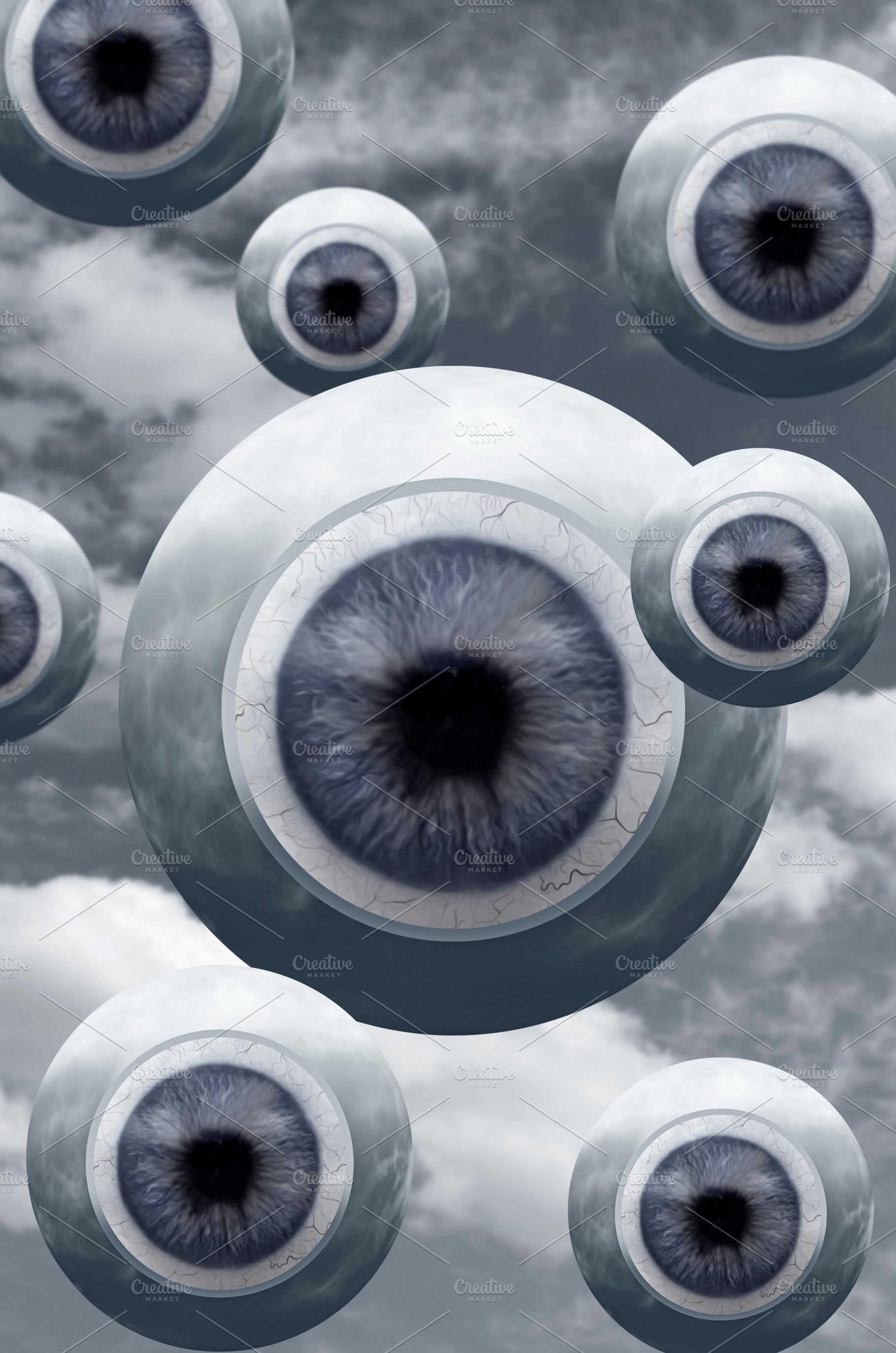 Everyday visitors v3 containing art, artwork, and art collage, an Abstract Photo by Psychopicture