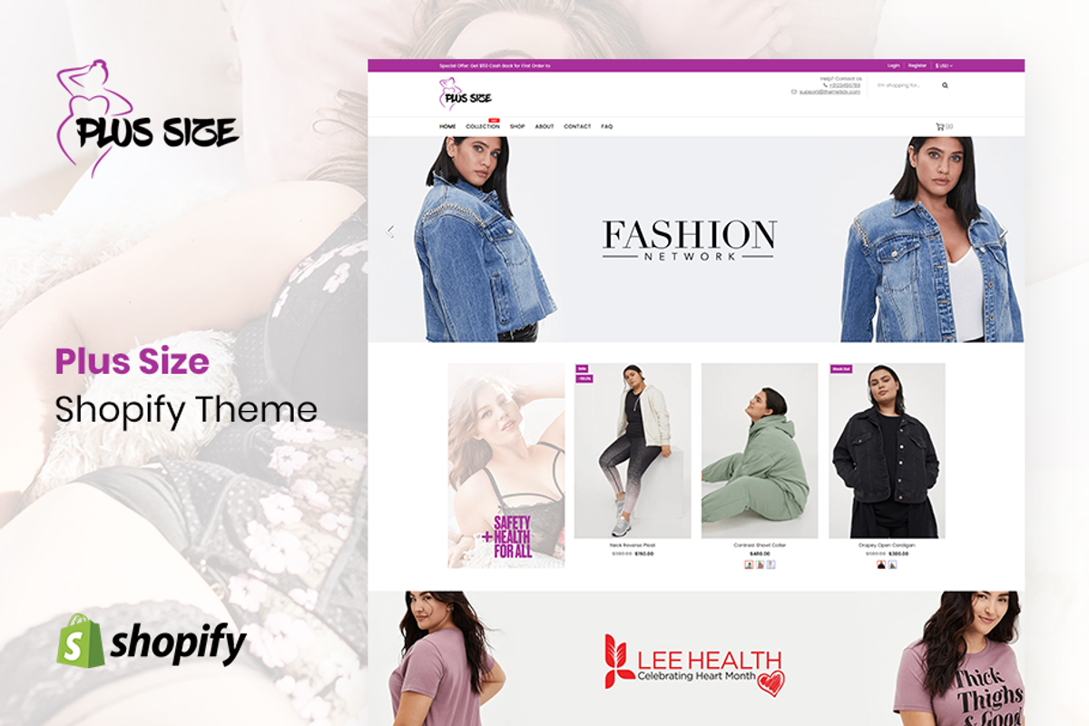Plus Size Fashion Shopify Theme, a Shopify Template by ThemeTidy Shopify Agency