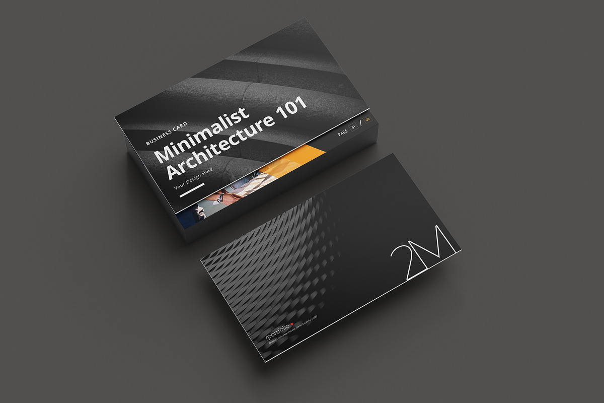 Minimalist Business Card Mockup, a Print Template by 2M GRAPHICS DESIGN (Photo 3 of 5)