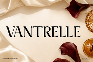 VANTRELLE Luxury Display Serif Font, a Serif Font by PaperMoon