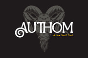 Authom, a Serif Font by Rishsketch (Thumbnail 1 of 11)