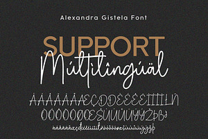 Alexandra Gistela Script Font