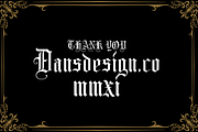 Monshiner, a Blackletter Font by dansdesign (Thumbnail 7 of 7)