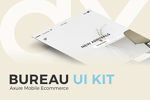 Bureau UI Kit Axure Mobile Ecommerce