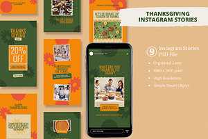 Thanksgiving Instagram story Canva T, a Social Media Template by Attype