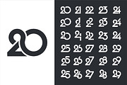 number 20 to 19 logo designs., a Branding & Logo Template by BARONSTD (Thumbnail 2 of 3)