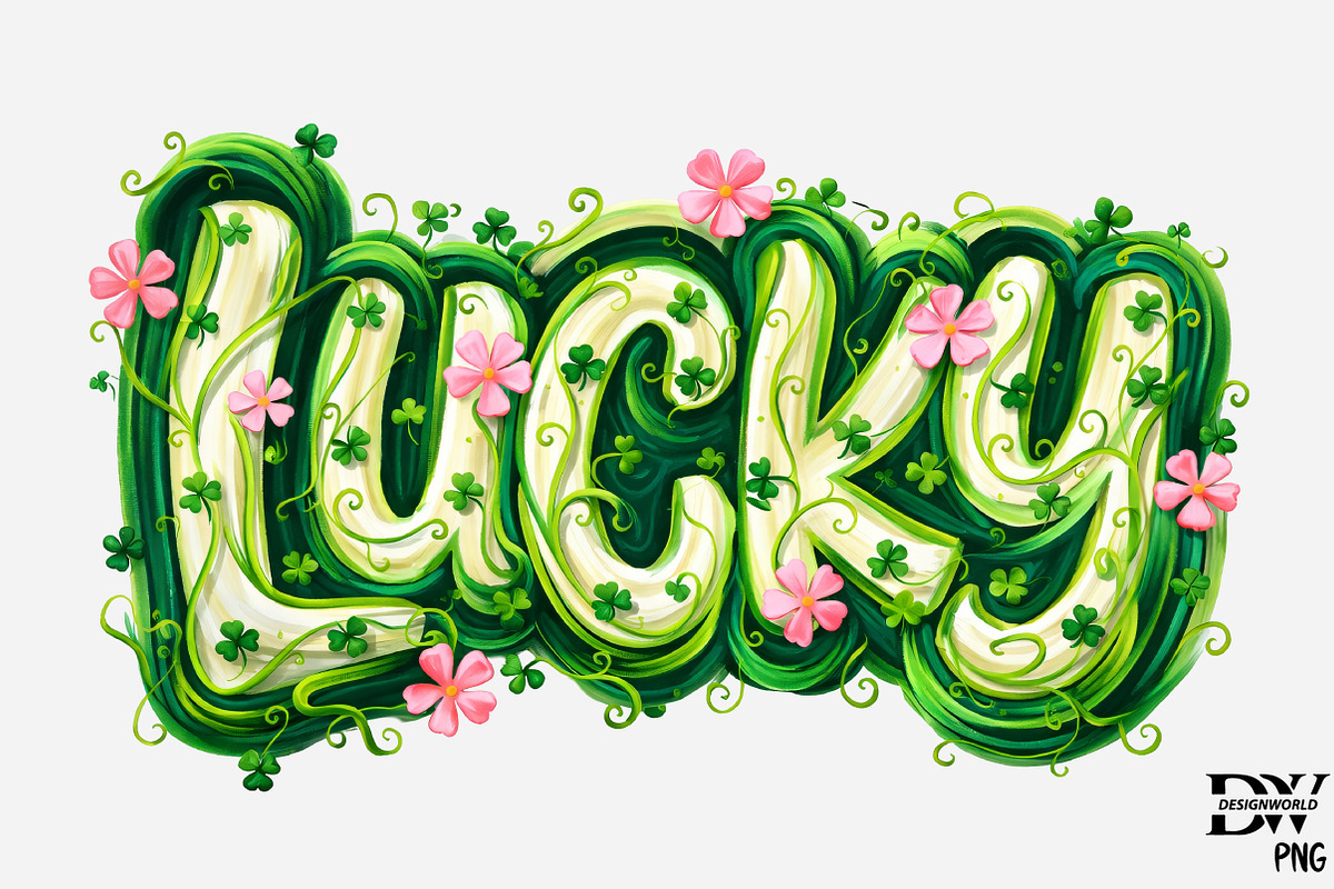 St Patrick's Day Png Brushstroke Luc, an Illustration by Designworld (Photo 1 of 5)