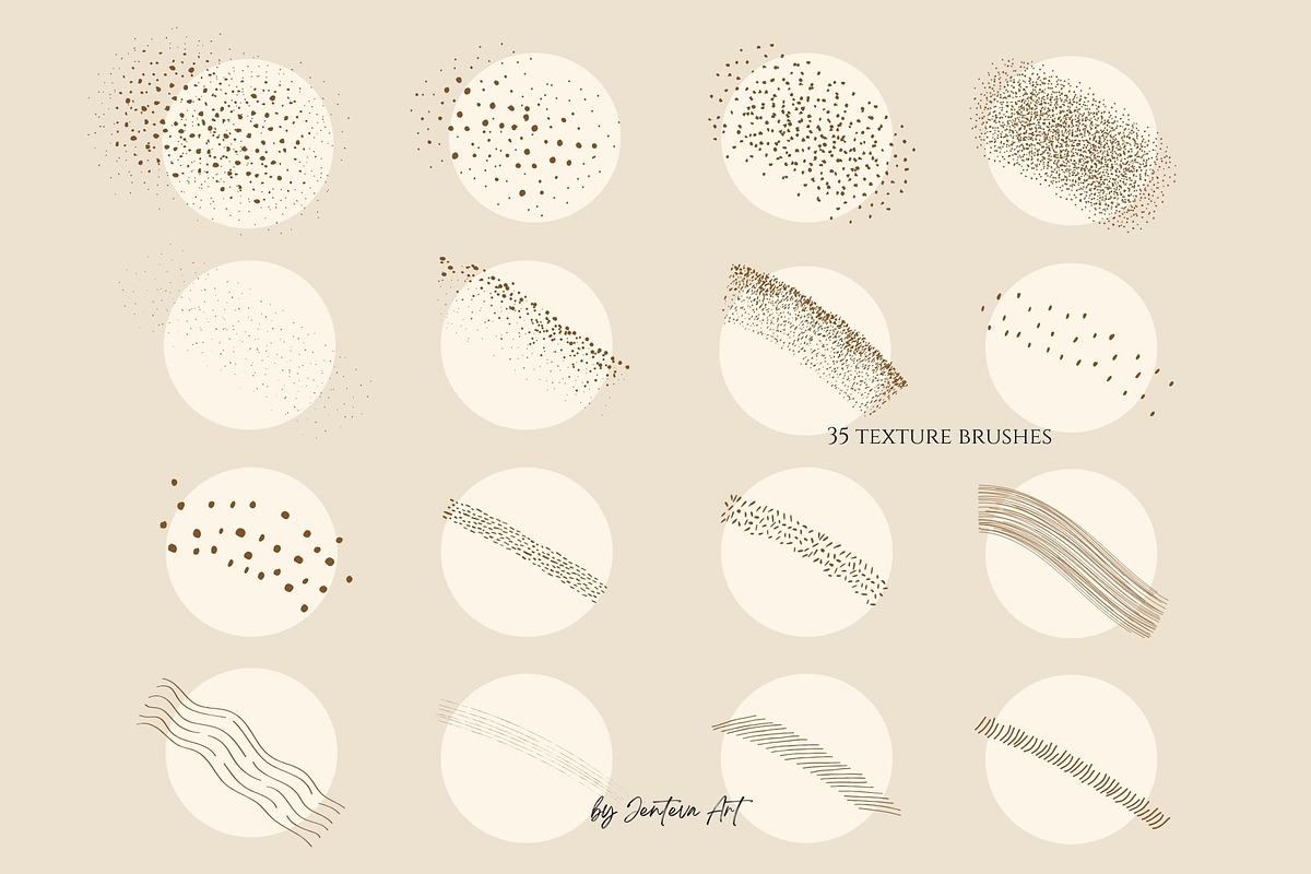 35 Illustrator Texture Toolkit, a Brush Add-On by Jenteva Art (Photo 2 of 14)