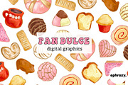 Mexican Pan Dulce Graphics, a Pattern Graphic by EphrazyGraphics (Thumbnail 1 of 7)