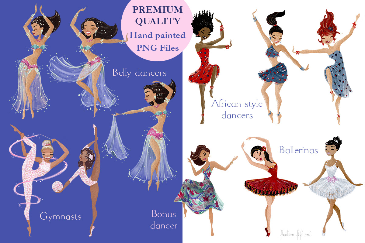 Tiny Dancers collection, an Illustration by Fantom Fifi Art (Photo 2 of 3)
