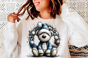 Whimsical Teddy Bear Christmas, a Transportation Illustration by SinaCreation (Thumbnail 6 of 7)