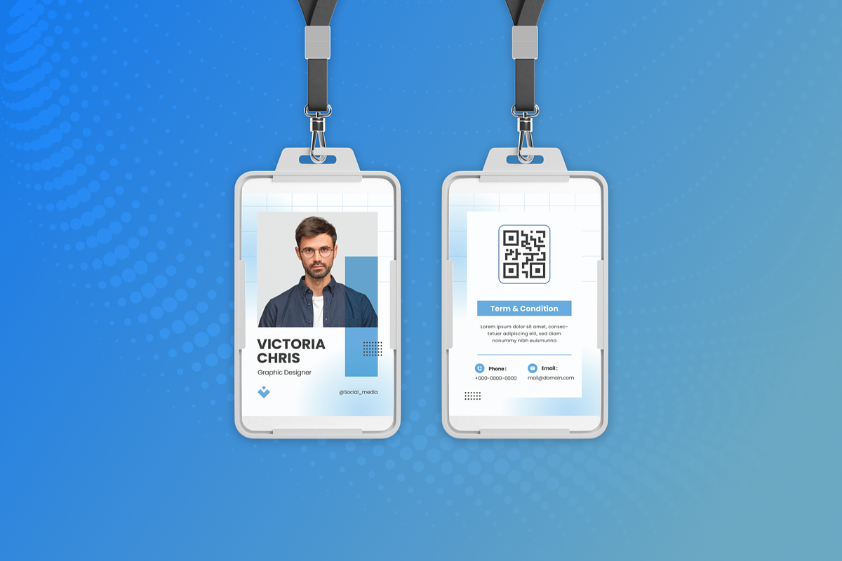 Modern Clean - ID Card, a Card Template by SquidPixey (Photo 2 of 3)