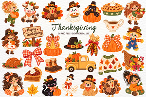Thanksgiving Clipart Fall Turkey PNG