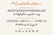 Crowd Heart Script, a Script Font by Siwox Studios (Thumbnail 8 of 10)