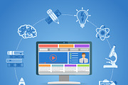Online Education Concepts, an Education Illustration by TAlex (Thumbnail 2 of 6)