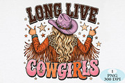 Long Live Cowgirls Western png, a Seasonal Illustration by Daily.Designs (Thumbnail 1 of 5)
