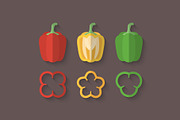 Flat Vegetables Set, an Illustration by Alex Serada (Thumbnail 2 of 17)