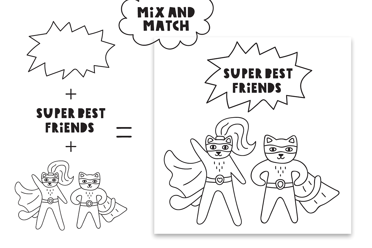 Super heroes. Kids edition., an Animal Illustration by cutelevindesign (Photo 9 of 13)