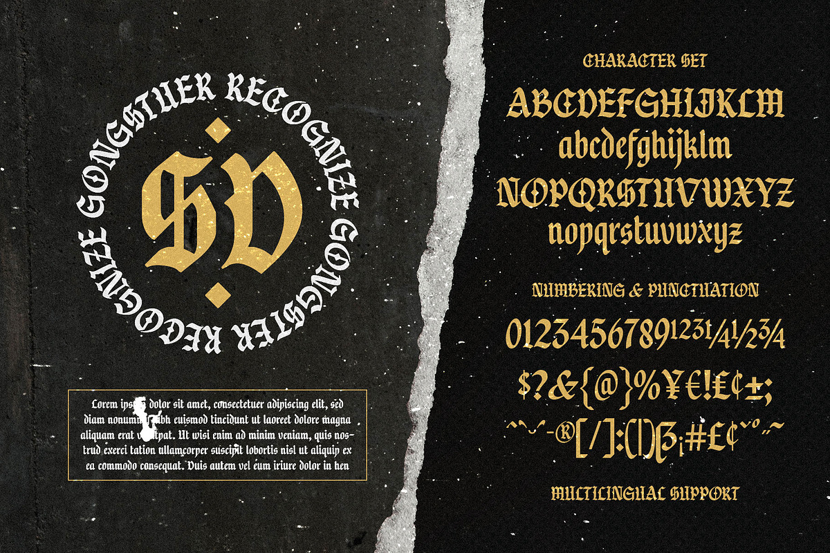 Warsuck - Hand Drawn Blackletter, a Blackletter Font by Arterfak Project (Photo 11 of 11)