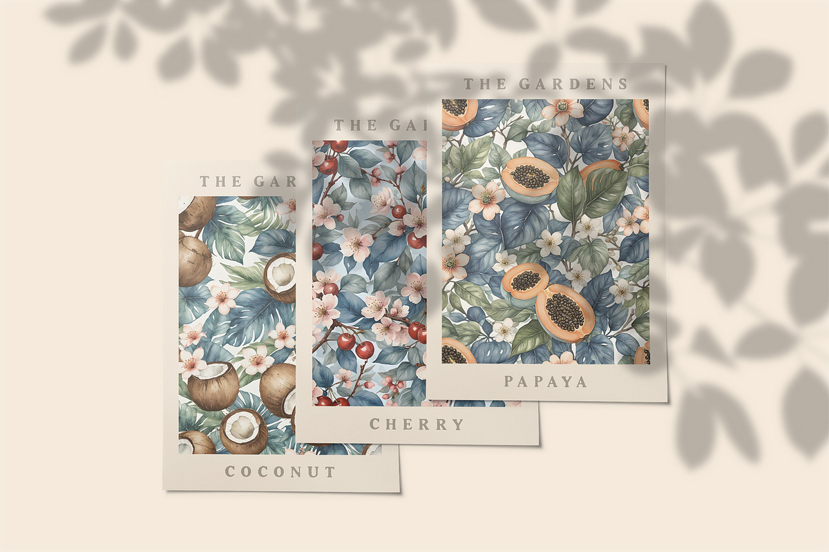 THE GARDENS RETRO POSTERS, a Background Graphic by Luna Dreams (Photo 2 of 7)