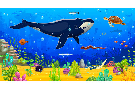 Underwater landscape background