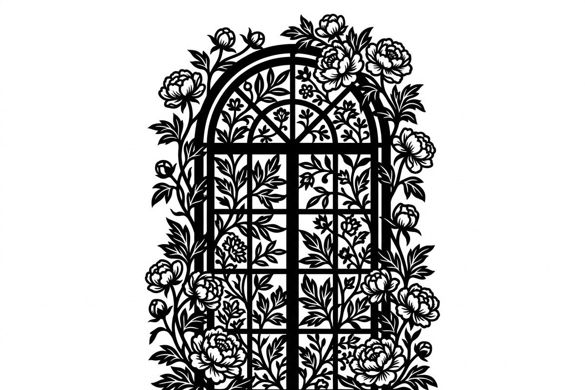 50 Floral French Window Ornament, a Decorative Illustration by Amazin_art (Photo 2 of 35)