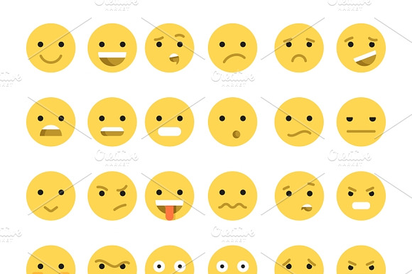Emotions Web. Emoticon Smile