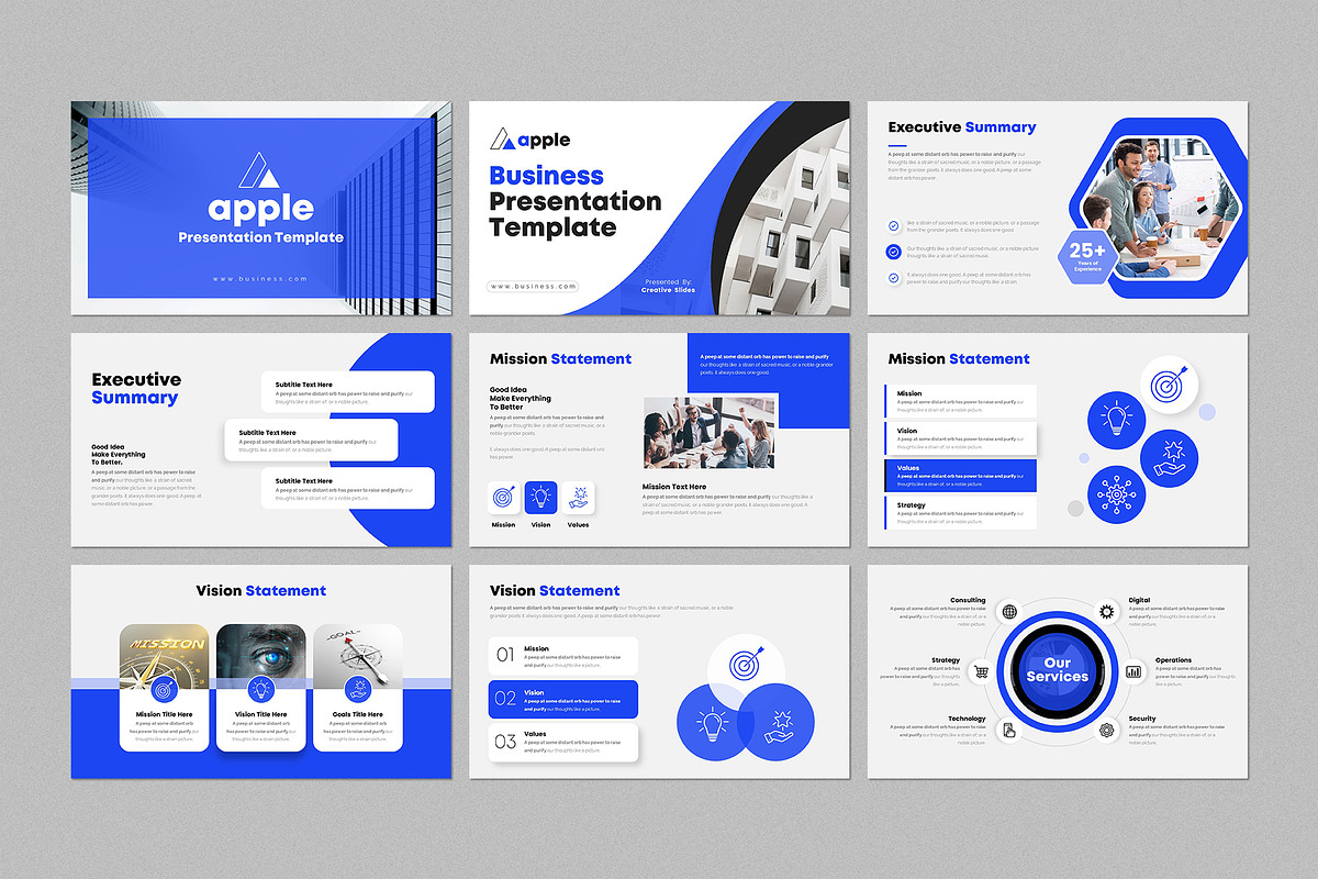Business Presentation Template, a Presentation Template by CreativeSlides (Photo 2 of 14)