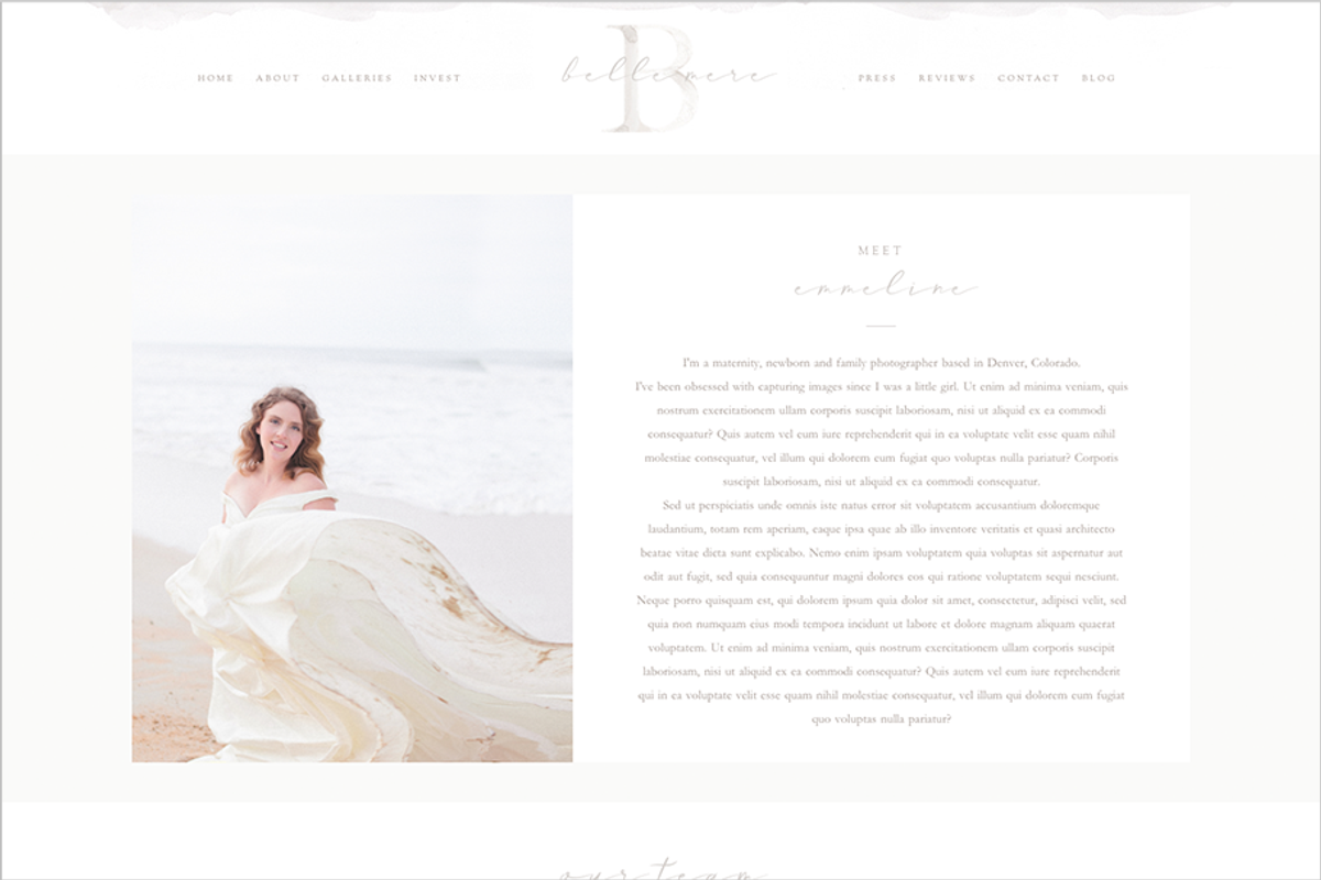 Belle Mère Prophoto 7 Template, a Websites & App Template by Red Met Yellow Creative (Photo 10 of 23)