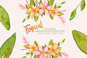 Tropical Floral Watercolor, an Illustration by By Kerri Ann (Thumbnail 1 of 9)