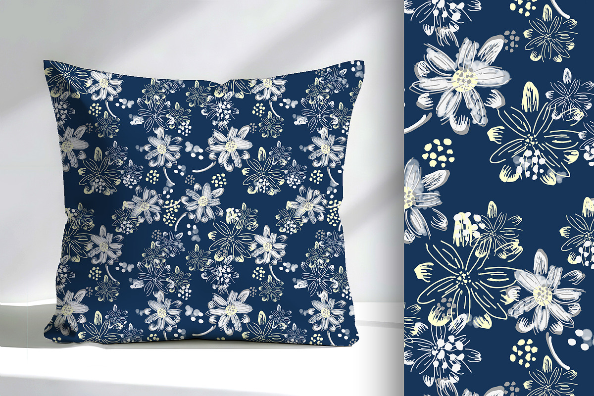 Artistic Daisy Floral Seamless, a Pattern Graphic by Sharon Schwalbe (Photo 4 of 6)