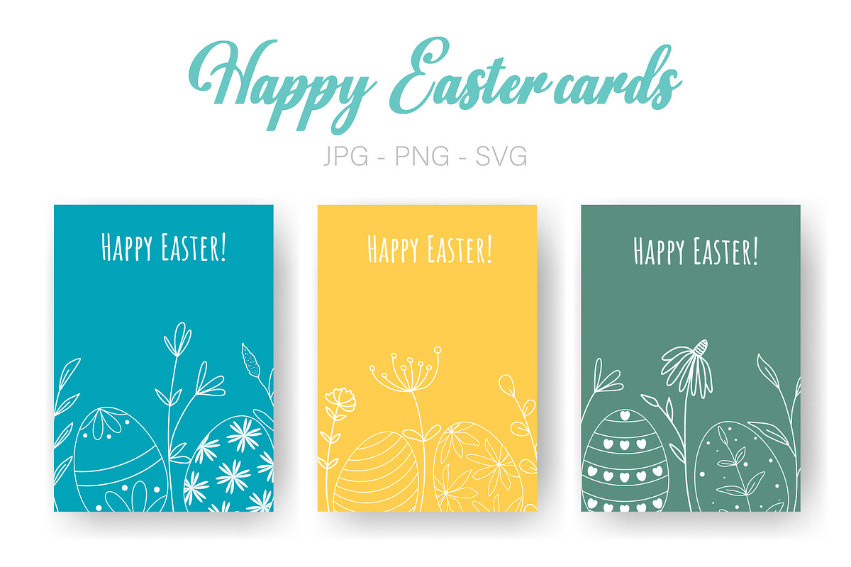 Happy Easter flyers|Easter eags card, a Card Template by Tati_Kli (Photo 1 of 4)
