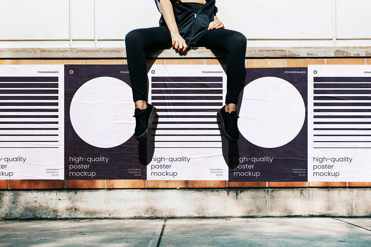 Urban Poster Mockup Template Bundle, an Advertising Mockup by FoundImages (Photo 4 of 52)