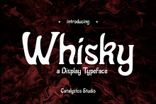 Whisky Display Typeface Font