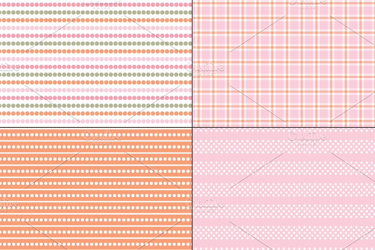 Pink & Orange Plaids &Stripes preview 3