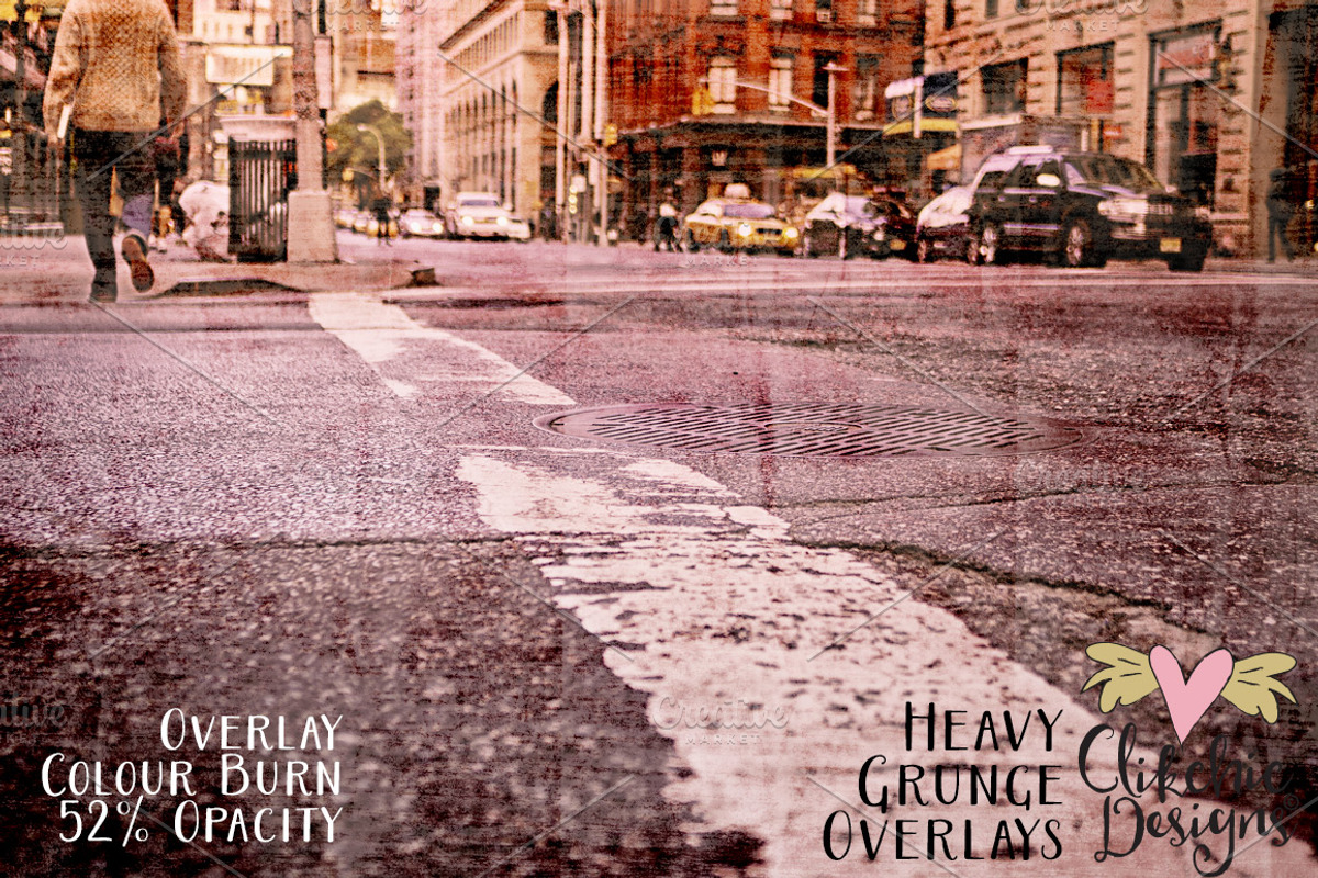 Heavy Grunge Texture Overlays preview 3