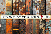 Rusty Metal Pattern Digital, a Background Graphic by Rose Art (Thumbnail 1 of 5)