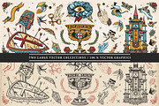 Middle Ages old school tattoo, a Background Graphic by intueri (Thumbnail 2 of 7)