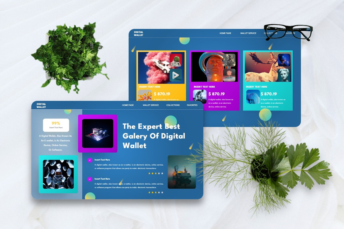 Utily - Digital Wallet Powerpoint, a Templates & Theme by Dhabee (Photo 3 of 8)