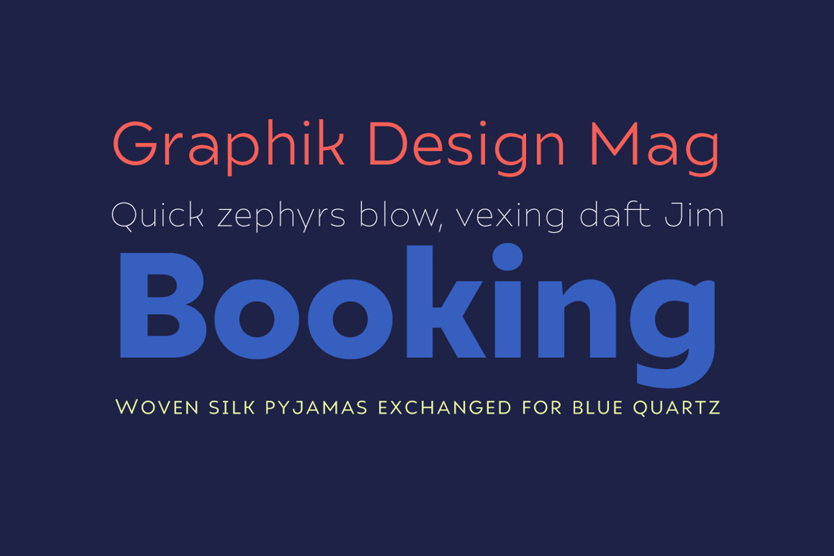 Ariana Pro font family preview 6